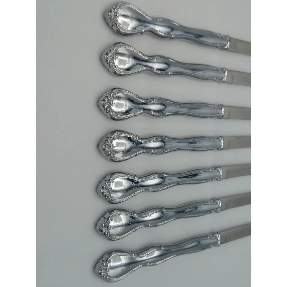Carvel Hall Stainless Steel Steak Knives 6 Beautiful Ones & 1 Ugly‎ One Set Of 7
